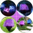 thumbnail image 5 of CRILSTYLEO 1Ud Piedra Solar Jardin Empotrada Exterior Morado Resistente Agua, 5 of 5
