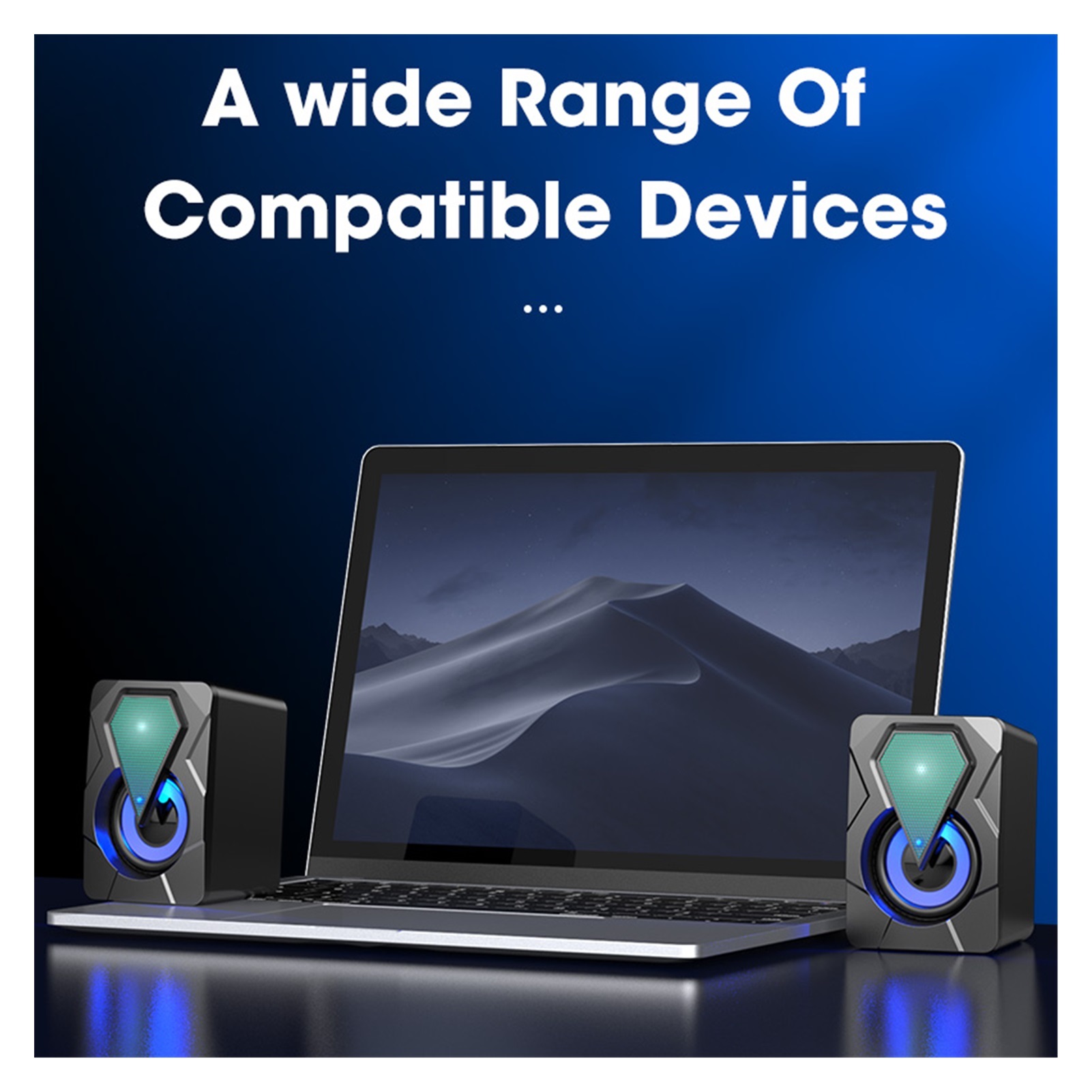Computer Speakers For Laptop PC Subwoofer 4D Surround Sound Desktop Speaker Colorful LED Light Column Soundbar Theater Box Music ,Quality Sound