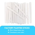 thumbnail image 4 of CraftySticks- 200 Pack 4.5 Inch White Painted Popsicle Sticks, Wood Craft Sticks for Crafts, Learning and STEM Basics, 4 of 4