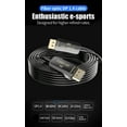 thumbnail image 2 of 8K DisplayPort DP1.4 Optical Fiber Cable 164FT, Slim and Flexible DP to DP Cable 8K@60Hz 4K@144Hz High Speed 32.4Gbps Support HBR3, DSC 1.2,HDR10, Compatible with Graphics Card, Projector, Monitor, 2 of 11