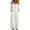#1White, variant on pstuiky Denim Jumpsuit for Women Solid Color Long Loose Fit Denim Jumpsuit One Piece Rompers for Women Casual Stretch Denim Overalls Jeans Pants with Pockets