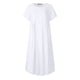 thumbnail image 4 of Vestido largo retro con bolsillo y cuello redondo de manga corta sólida a la moda para mujer Pompotops ghjkhdj12657, 4 of 5