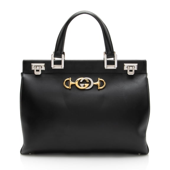 Pre-Owned Gucci Calfskin Zumi Medium Tote