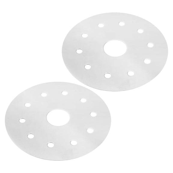 Phenofice Induction Hob Converter Plate 2Pcs Heat Conduction Stainless Steel Round Shape