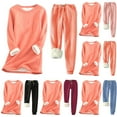 thumbnail image 3 of gakvbuo Funny Sweatshirt And Sweatpants Set For Women Loungewear Sleepwear With Pocket Casual Thickened Pajamas Sets Loose Long Sleeve Fleece Pullover And Pants Set, 3 of 3
