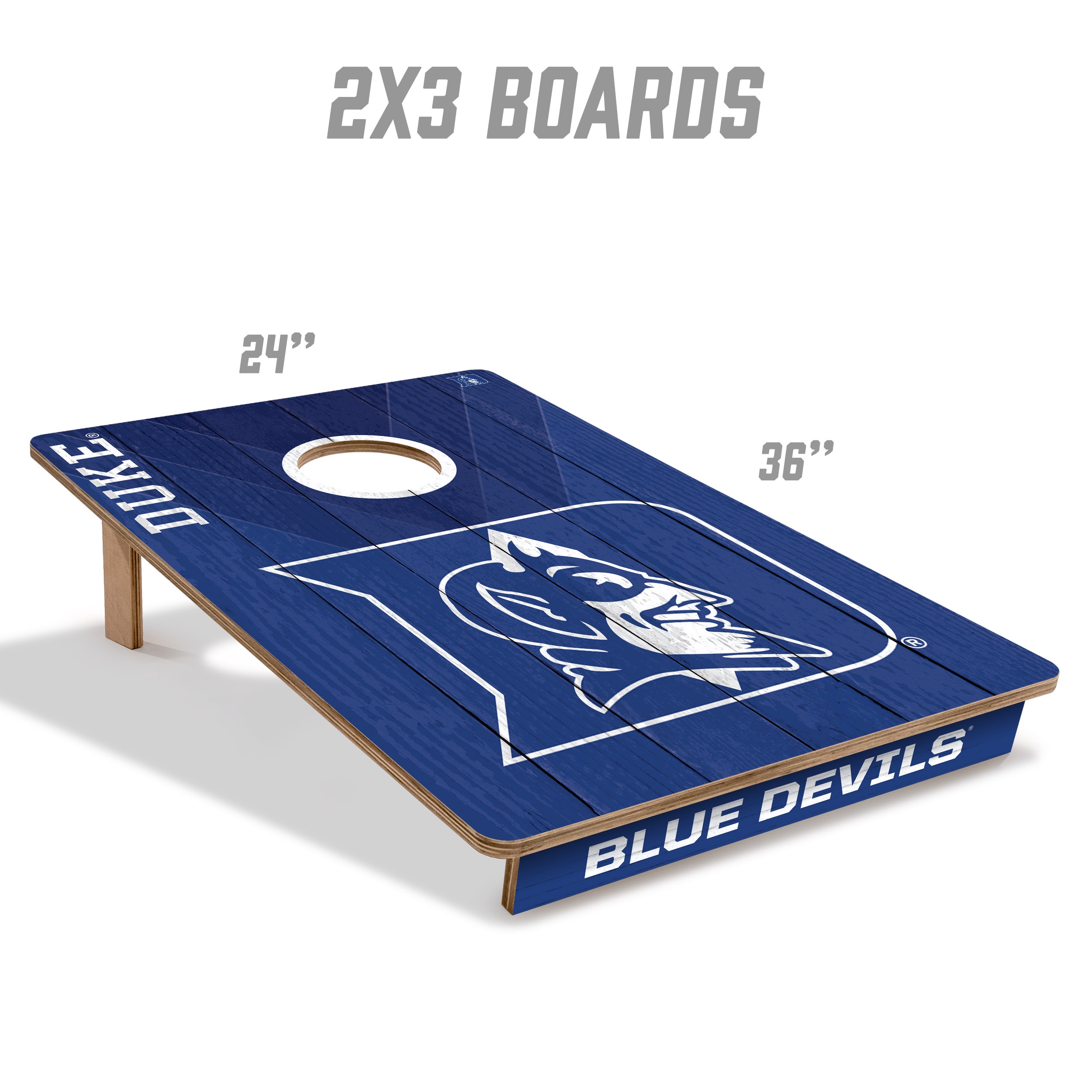 YouTheFan NCAA Duke Blue Devils 2' x 3' Cornhole Game