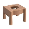 thumbnail image 6 of Seniors Squatting Toilet Stool Chair Portable for Bathroom Anti Slip PP Material Easy to Wash Size 33.5x33.5x30cm Practical Commode Stool Khaki Hard Top, 6 of 10