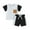 Black, variant on Bagilaanoe 2pcs Toddler Baby Boy Shorts Set Short Sleeve Contrast Color T Shirt Tops + Shorts 6M 12M 18M 24M 3T Kids Casual Summer Clothes