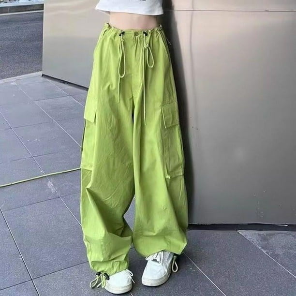 Pantalones casuales rectos de cintura alta con bolsillos y diseño de verano para mujer, pantalones holgados adelgazantes de pierna ancha y modernos