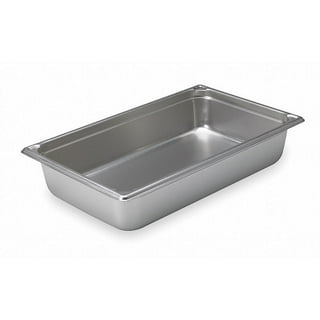 Vollrath Rectangular, Chrome Stainless Steel Food Pan 2-1/2 High