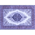 thumbnail image 1 of Ahgly Company Indoor Rectangle Persian Blue Traditional Area Rugs, 7' x 9', 1 of 4
