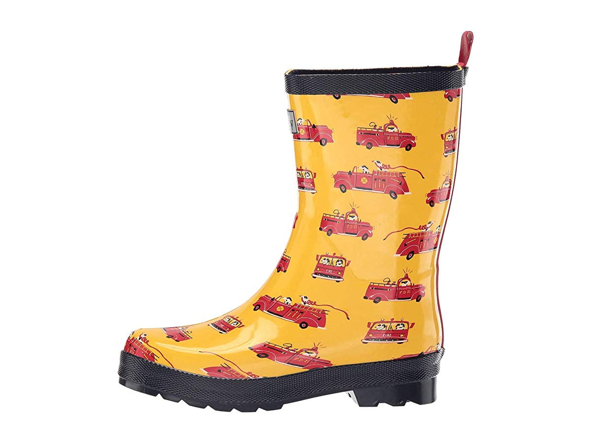 fire truck rain boots