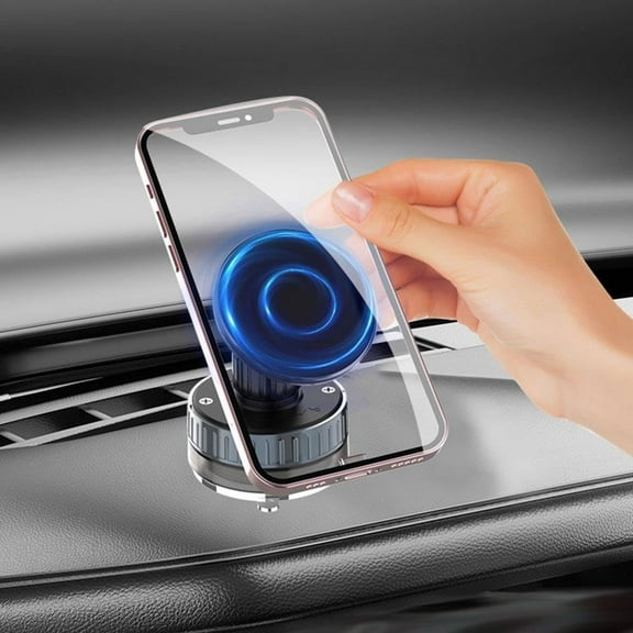 Magnetic Car Mount Phone Holder for Samsung Galaxy S25/ S25 Plus/ Ultra - For Dash Windshield Vacuum MagSafe Compatible Swivel Strong Grip for Galaxy S25/ S25 Plus/ Ultra