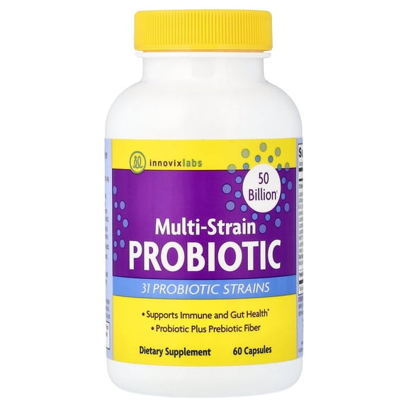 InnovixLabs Multi-Strain Probiotic, 60 Capsules