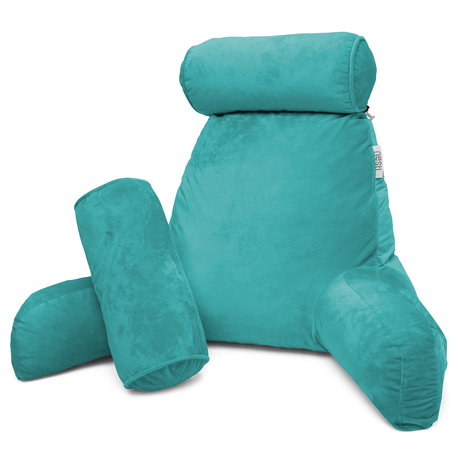 Nestl Reading Pillow, Extra Large Bed Rest Pillow with Arms – Premium