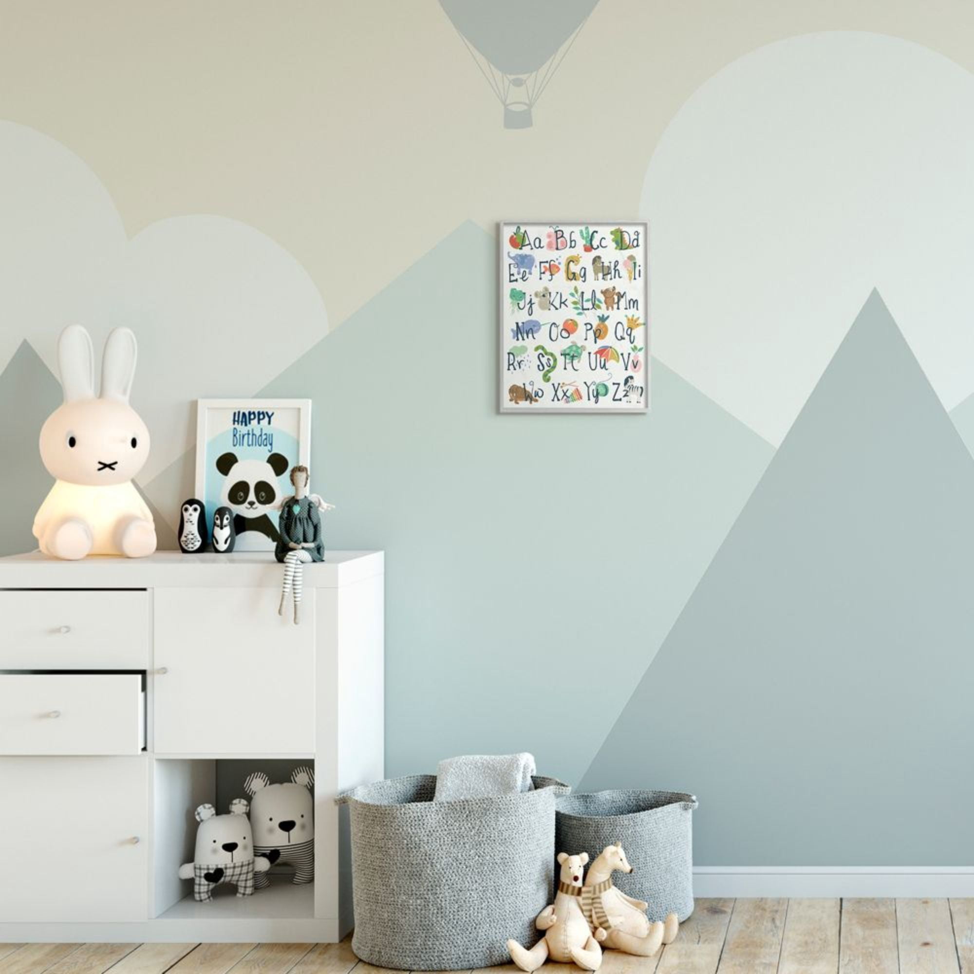Stupell Industries Kids' Safari Animal Alphabet Colorful Illustrations Design by Jennifer Ellory