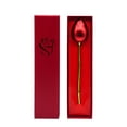 thumbnail image 1 of Simulación Rosa Anillo Caja Pendientes Caja Portador Mujer Joyería Empaquetado Flowed Flowed Holder Cumpleaños Novias Regalos Portador Guardurnaity AP004499-00B, 1 of 6