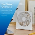 thumbnail image 4 of Ventilador de Escritorio Treva 5" USB y a Pilas 2 Velocidades Blanco, 4 of 7