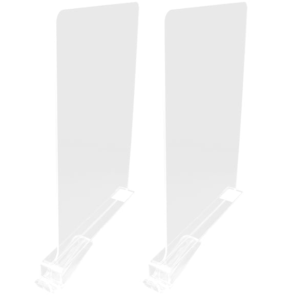 WHAMVOX 2-Pack Adjustable Shelf Dividers for Bookshelves, Cabinets, Closets - Closet Organizers and Storage Solutions