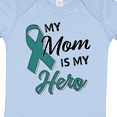 thumbnail image 4 of Inktastic My Mom is My Hero Ovarian Cancer Awareness Boys or Girls Baby Bodysuit, 4 of 5