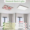 thumbnail image 6 of Fluorescent Light Covers 4 Pack 4x2 ft Red Flowers Leaf Ceiling Light Covers Spring Petals Light Filters for Classroom, Office & Home, Drop Ceiling Light Covers, 6 of 8