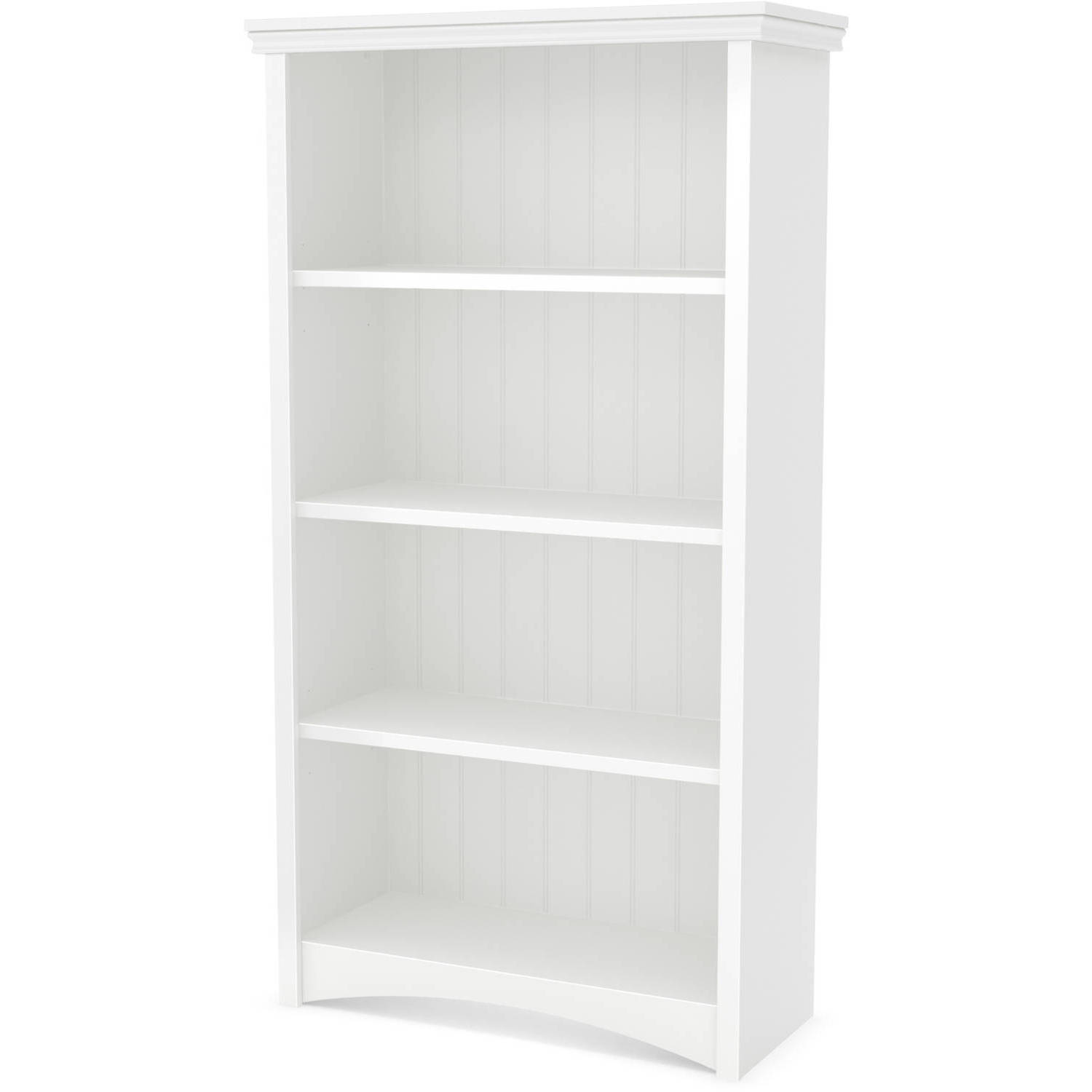 South Shore Artwork 4-Shelf Bookcase, Pure White