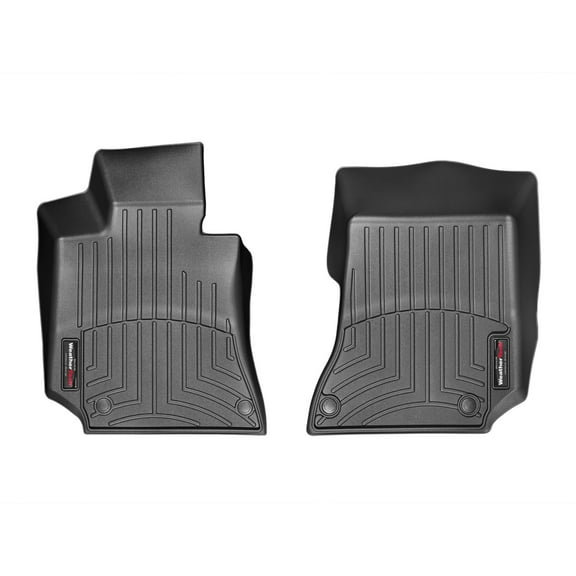WeatherTech Custom Fit FloorLiners compatible with Mercedes AMG E 63 S, CLS 63 AMG, E-Class, AMG CLS 63 S, CLS-Class, E 63 AMG - 1st Row (Driver & Passenger), Black