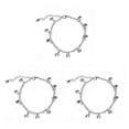 thumbnail image 3 of Guardurnaity Tobillera en capas de tobillo resistente universal Campana con diamantes de imitación Colgantes Colgantes Accesorio de moda Type1 NO1, 3 of 6