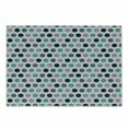 thumbnail image 1 of Geometric Cutting Board, Retro Retro Style Vintage Traditional Polka Dots with Grunge Texture Image, Decorative Tempered Glass Cutting and Serving Board, Small Size, Multicolor, by Ambesonne, 1 of 1