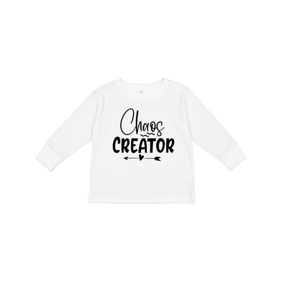 Inktastic Baby Chaos Creator Design with Heart Arrow Boys or Girls Long Sleeve Toddler T-Shirt
