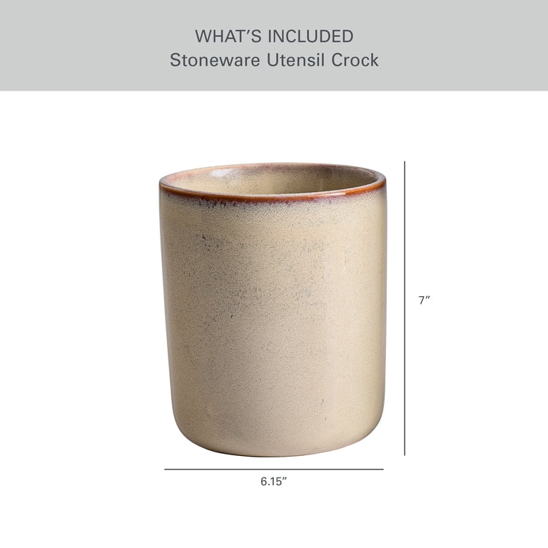 Better Homes & Gardens Reactive Cream Ceramic Utensil Holder photo 8