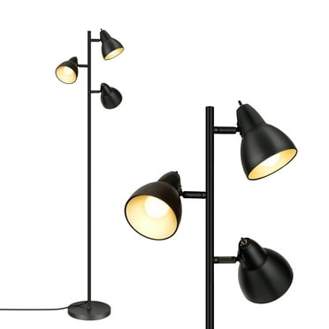 Hudson Modern Industrial Metal Floor, Hudson Floor Lamp Includes Led Light Bulb Black Threshold