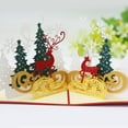 thumbnail image 5 of Giyblacko Christmas Decorations Christmas Greeting Cards Christmas Tree Three-Dimensional Greeting Card Diy Handmade 3d Paper Sculpture Postcard Christmas Card, 5 of 8