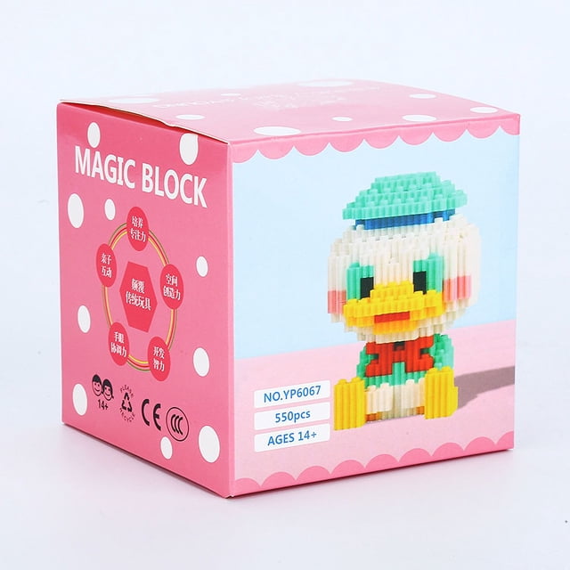 Men‘s and Women‘s Children‘s Tandem Building Blocks Cartoon Animal Characters Puzzle Plastic Particles Assembled Building Blocks Particles Assembled Building Blocks