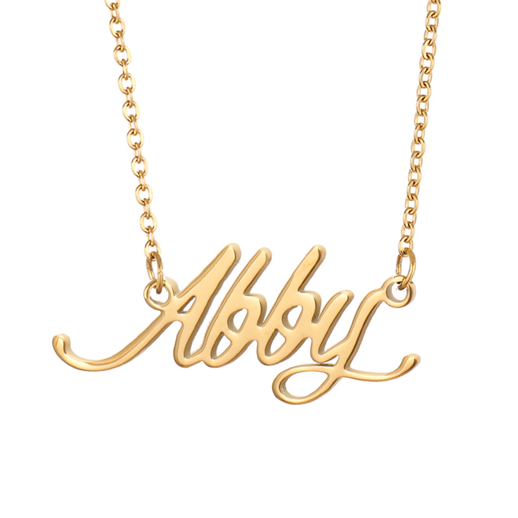 Gold Plated Christmas Gifts Elizabeth Name Necklace and Bracelet Gift Set 