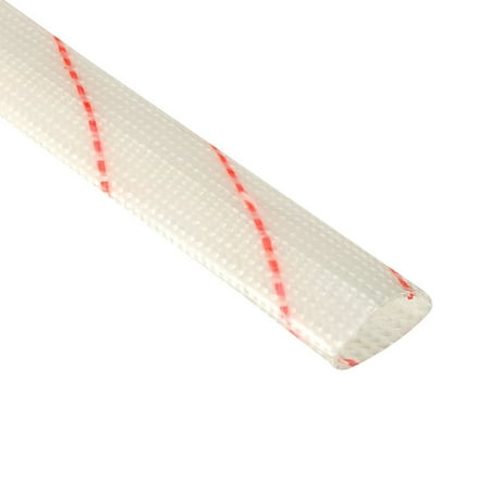 Fiberglass Tubing - Fiberglass Sleeve 10mm I.D. PVC Insulation Tubing 2.9ft White Red