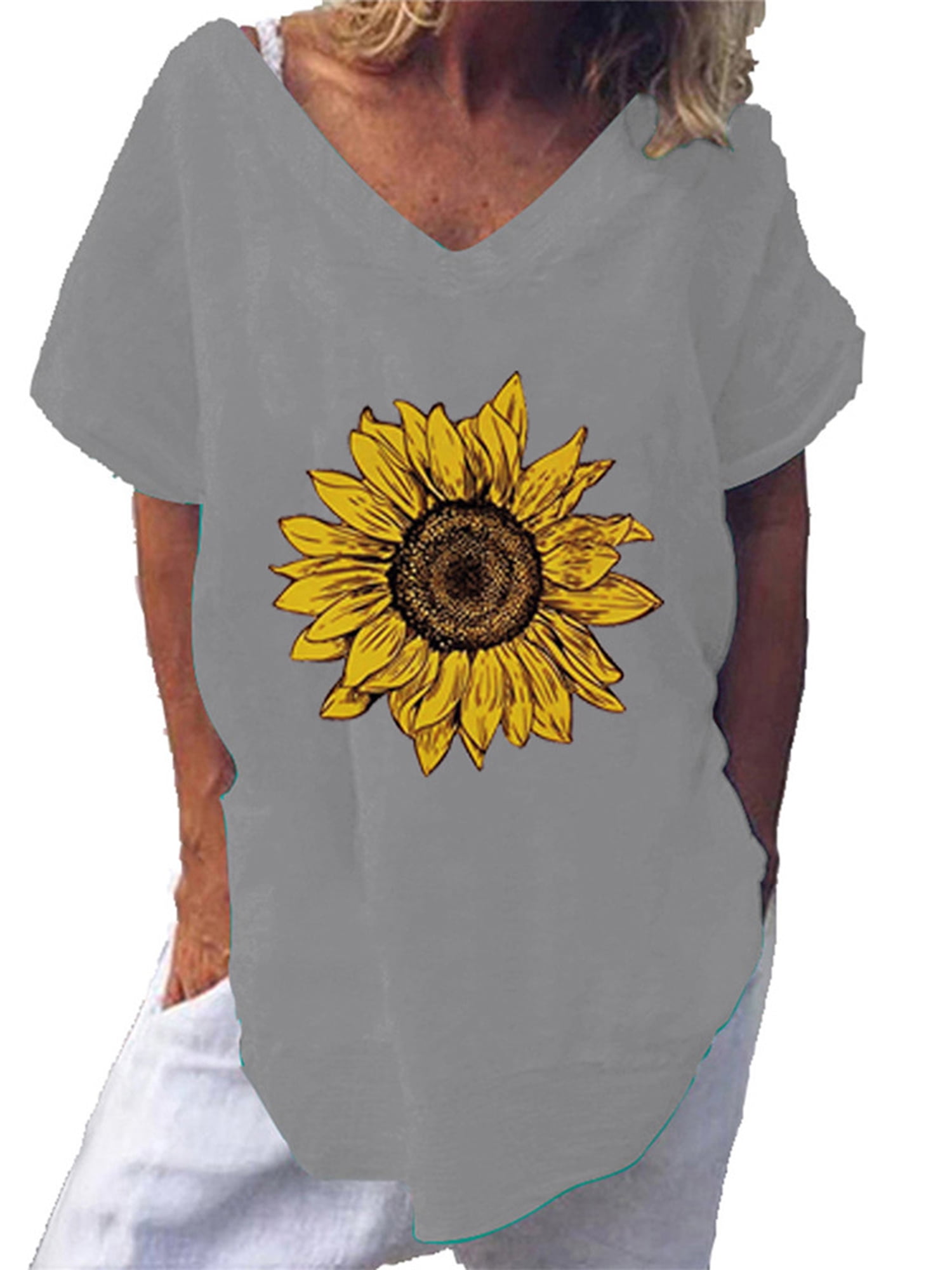 Sunflower shirt plus size Clearance