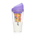 thumbnail image 1 of The CrunchCup - Purple - A Portable Cereal Cup Keeps Your Cereal Crunchy, 1 of 2