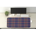 thumbnail image 2 of Plaid Computer Mouse Pad, Old Fashioned Scottish Tartan Country Style Geometric Look Abstract Arrangement, Rectangle Non-Slip Rubber Mousepad X-Large, 35" x 15" Gaming Size, Multicolor, by Ambesonne, 2 of 2