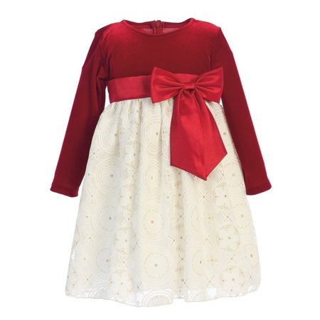 lito baby girls red ivory velvet glitter embossed lace christmas dress 3 24m - Girls Red Christmas Dress lito baby girls red ivory velvet glitter embossed lace christmas dress 3 24m - Girls Red Christmas Dress
