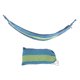 thumbnail image 1 of Hamaca doble portátil para acampar, ligera, para exteriores, para jardín y viajes, con rayas azules, 1 of 8