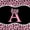 Black Pink A, variant on Manfei Leopard Print Bow Letter A Twin Bedding Sets for Girls, Black Pink Initial Bedding Comforter Set, Black Reversible, 7pcs