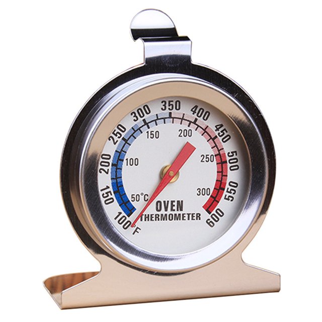 Bsvklp Termómetro para horno 50-300 grados 100-600 F Grados Termómetro pie