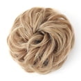 thumbnail image 2 of Messy Hair Bun Thick Updo Hairpieces Elastic Synthetic Wavy Curly Ponytail Hair Extensions, 2 of 6