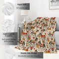 thumbnail image 2 of Rustic Donkey Blanket Colorful Floral Flowers Throw Blankets Gifts for Girls Boys Adults Lightweight Soft Fleece Cozy for Sofa Couch Bed Room Travel Birthday Farmhouse Decor 50x60in, 2 of 6