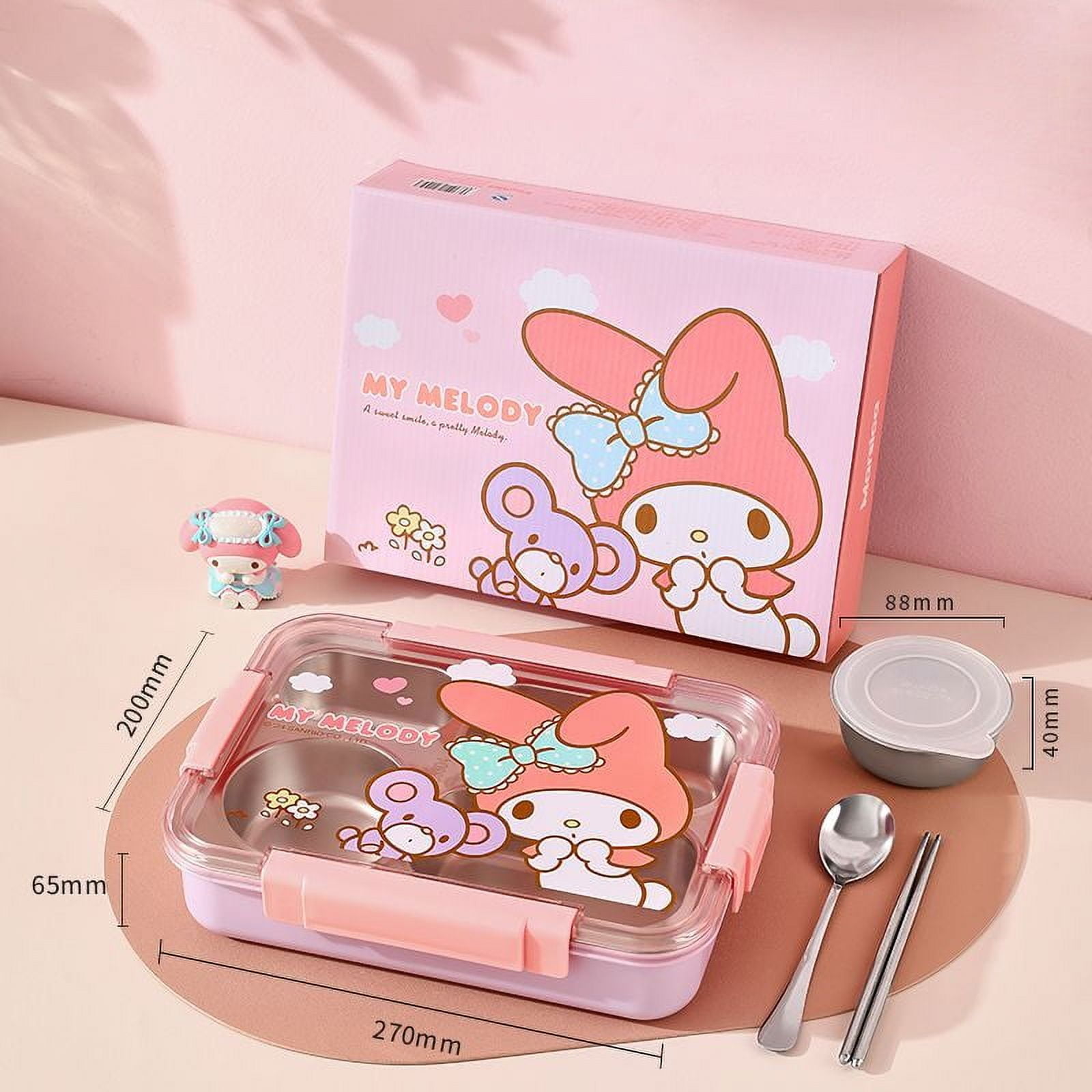 Sanrio Kawaii Cinnamoroll Lunch Box MyMelody Sweet Anime High