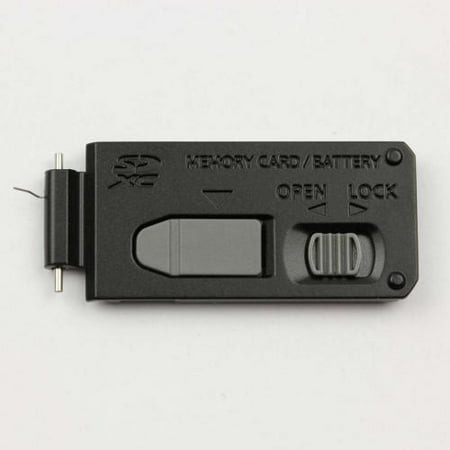 Black Replacement Battery Door - Panasonic Lumix DMC-LX7 Battery Cover Lid Door Replacement Repair Part - Black
