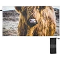 thumbnail image 2 of Coolnut Cow Beach Towel, Sand Free Super Absorbent Oversized Travel Towel with Mesh Bag for Beach,Camping, Swimming, Holiday, 30"x 60", 2 of 6