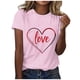 thumbnail image 3 of RKSTN Valentines Gift Valentine Shirts for Women Oversized Crewneck Valentine's Day Graphic Print Short Sleeve T Shirts Pullover Top Womens Casual Round Neck Plus Size Loose Comfy Summer Tee Shirts, 3 of 6