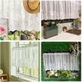 thumbnail image 3 of 1Pc/ 2pcs Lace Valances for Windows, Lace Floral Embroidered Semi Sheer Curtain for Kitchen Cafe Dinning Bath Room, 51x16inch, 3 of 7